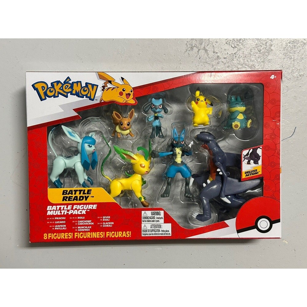Pokemon Battle Ready Battle Figure 8 Figures Multi-Pack Jazwares Nintendo
